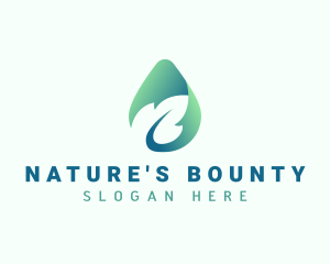 Organic Natural Leaf logo design