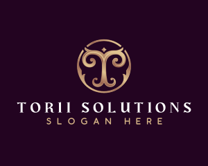 Elegant Boutique Letter T logo design