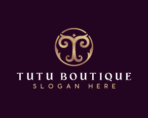Elegant Boutique Letter T logo design