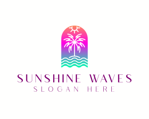 Summer - Beach Island Summer logo design