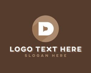 Cafe Restaurant Letter D Logo