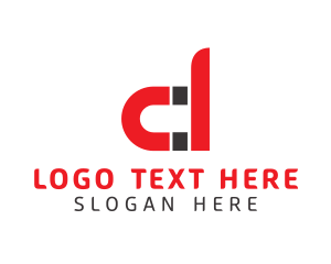 Metal - Red D Magnet logo design