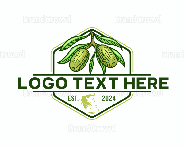 Greece Olive Fruit Logo