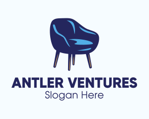 Blue Scandinavian Chair logo design