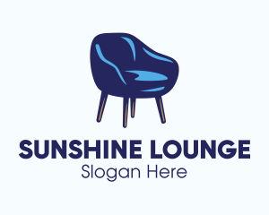 Blue Scandinavian Chair logo design