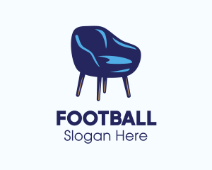 Furniture - Blue Scandinavian Chair logo design