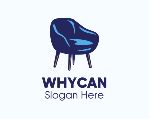 Seat - Blue Scandinavian Chair logo design