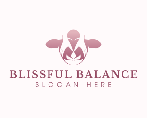 Massage Body Lotus logo design