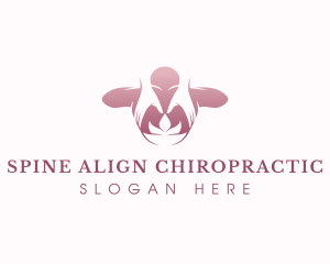 Chiropractor - Massage Body Lotus logo design