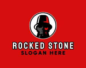 Stone Statue Guy logo design