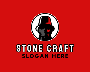 Stone Statue Guy logo design