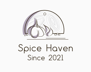 Garlic Cooking Spice  logo design