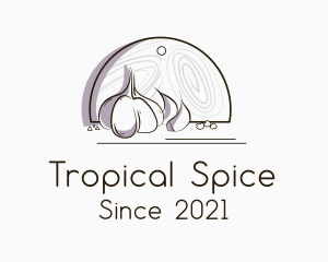 Garlic Cooking Spice  logo design