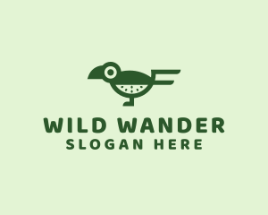 Wild Kiwi Bird logo design