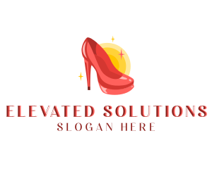 Stilettos High Heels Shoe logo design