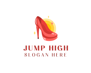 Stilettos High Heels Shoe logo design