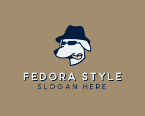 Fedora - Dog Fedora Hat logo design