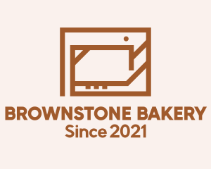 Brown Minimalist Oven logo design