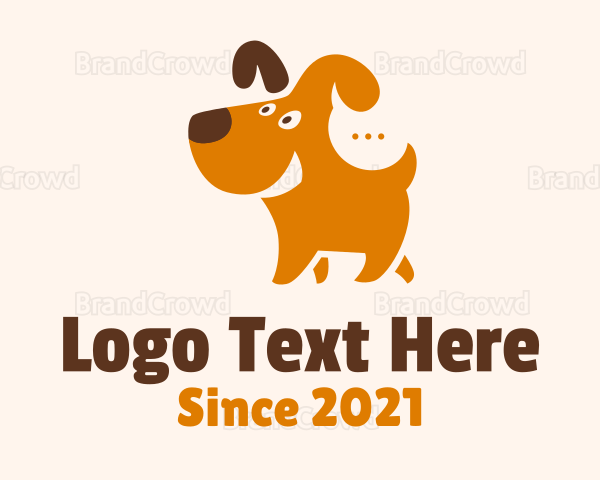 Cute Dog Chat Logo