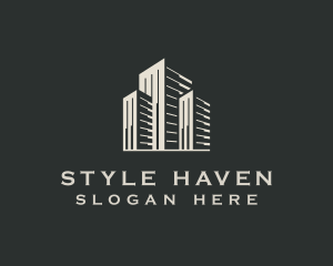 Hostel - City Building Real Estate logo design