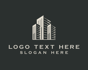 Skyscraper - City Building Real Estate logo design