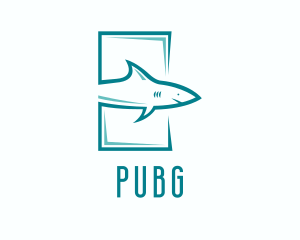 Sea Creature - Shark Aquarium Surfing logo design
