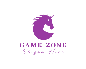 Mythical Elegant Unicorn logo design