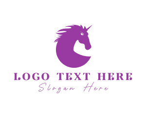 Unicorn - Mythical Elegant Unicorn logo design