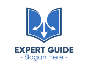 Guide - Book Arrows Reading logo design