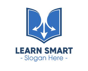 Educate - Book Arrows Reading logo design