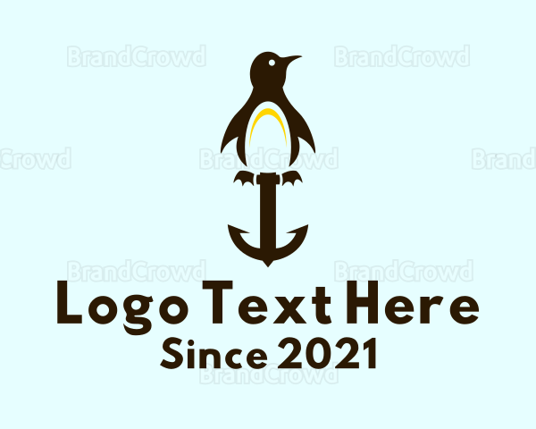 Penguin Anchor Shipyard Logo