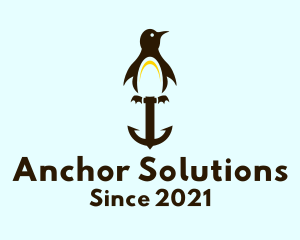 Penguin Anchor Shipyard  logo design