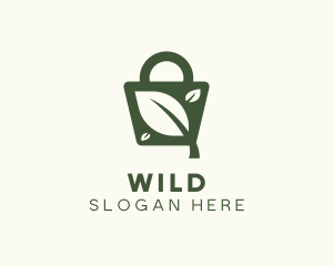 Shopping - Organic Plant Shopping logo design