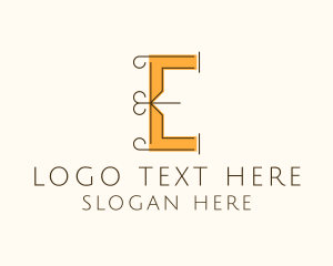 Antique Shop - Minimalist Firm Letter E logo design