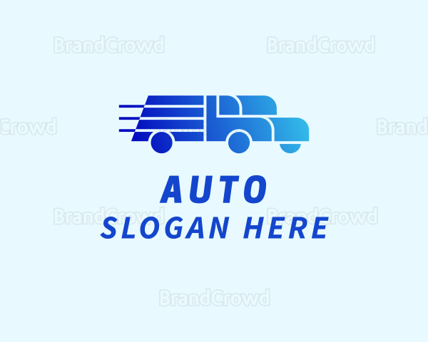 Blue Fast Transportation Logo