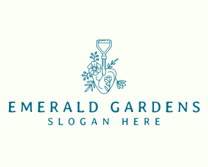 Shovel Garden Landscaping logo design