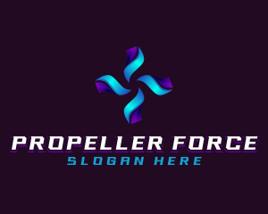 Propeller - Ventilation Cooling Propeller logo design