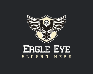 Eagle Soccer Ball Emblem logo design