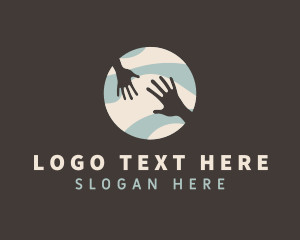 Caregiver - Global Hands Support logo design