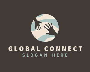 Global Hands Support logo design