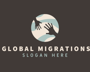 Global Hands Support logo design