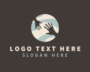 Social Worker - Global Hands Support logo design