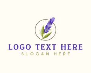 Map - California Lavender Flower logo design