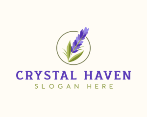 California Lavender Flower Logo