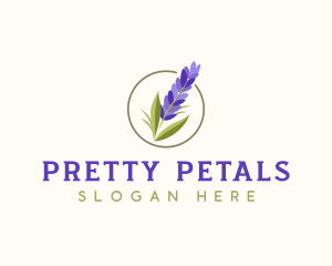 California Lavender Flower logo design