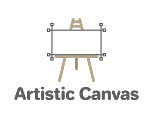 Canvas - Canvas Art Easel logo design