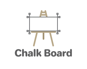 Blackboard - Canvas Art Easel logo design