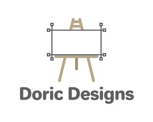 Canvas Art Easel logo design