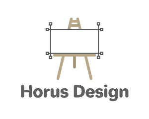 Canvas Art Easel logo design