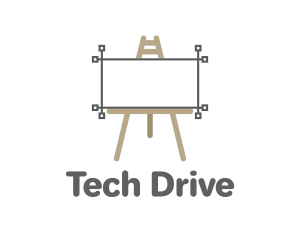 Usb - Canvas Art Easel logo design